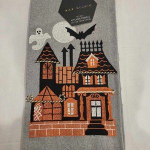 Haunted House Kitchen Towels Spooky Goth Home Decor Halloween Decor